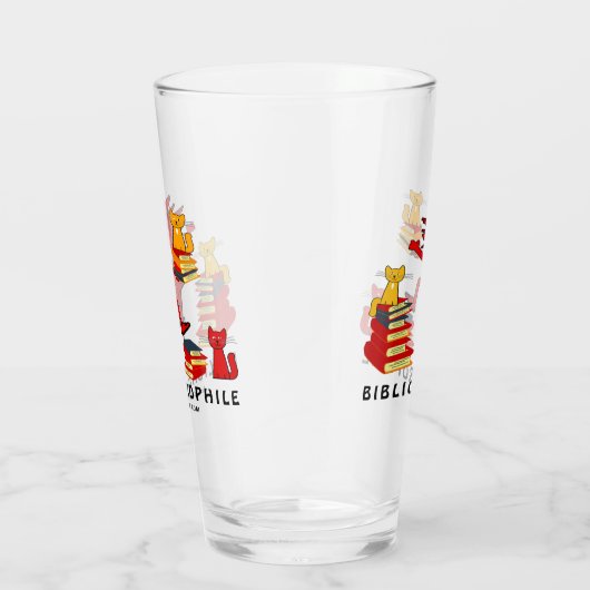 Katten Love Books Glas (Rechts)