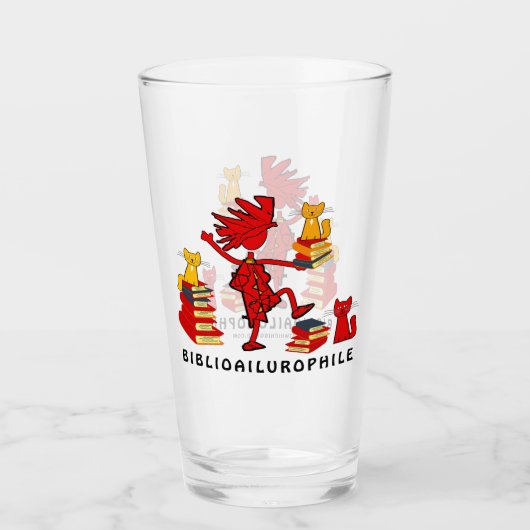 Katten Love Books Glas (Voorkant)