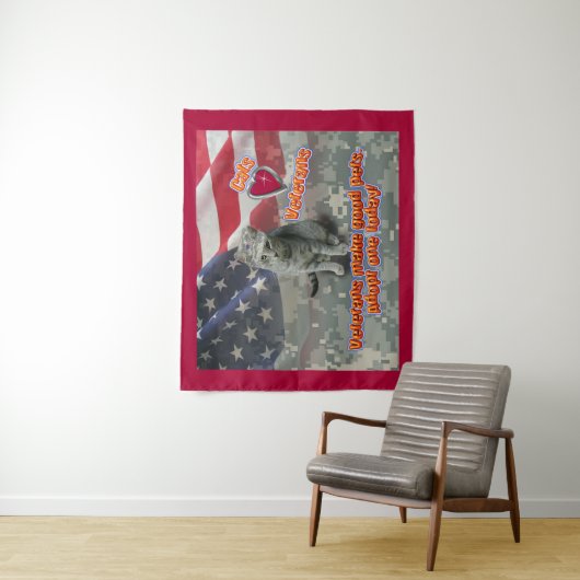 Katten Love Veterans Wandkleed (In situ)