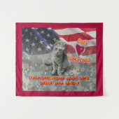 Katten Love Veterans Wandkleed (Voorkant (horizontaal))