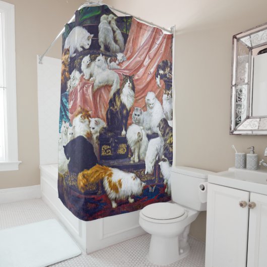 Katten (Lovers van mijn vrouw), Carl Kahler Douchegordijn (In situ)