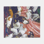 Katten (Lovers van mijn vrouw), Carl Kahler Fleece Deken (Voorkant (Horizontaal))