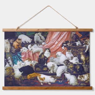 Katten (Lovers van mijn vrouw), Carl Kahler Hangend Wandkleed