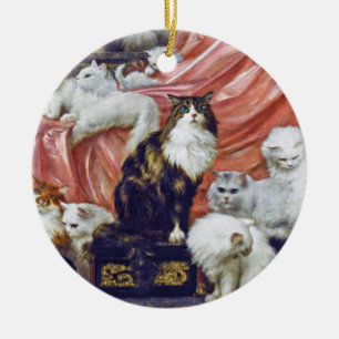 Katten (Lovers van mijn vrouw), Carl Kahler Keramisch Ornament