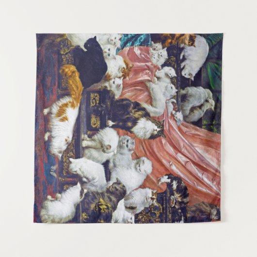 Katten (Lovers van mijn vrouw), Carl Kahler Wandkleed (Voorkant (horizontaal))