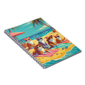 Katten luieren op het strand notitieboek (Rechterzijde)