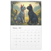 Katten maanden kattenliefhebber kitten gek kalender (Feb 2027)