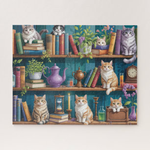 Katten Magische Boekenplank Legpuzzel