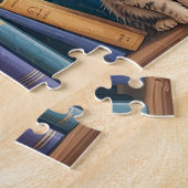 Katten Magische Boekenplank Legpuzzel (Zijkant)
