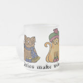 Katten Make Winter Warmer Mok (Voorkant links)