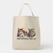 Katten maken alles beter Schattige Canvas tas (Achterkant)