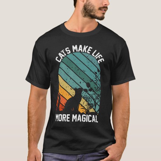 Katten maken het leven magischer t-shirt (Voorkant)