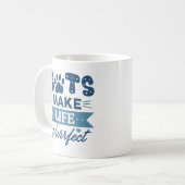 Katten maken het leven vruchtbaar koffiemok (Voorkant links)