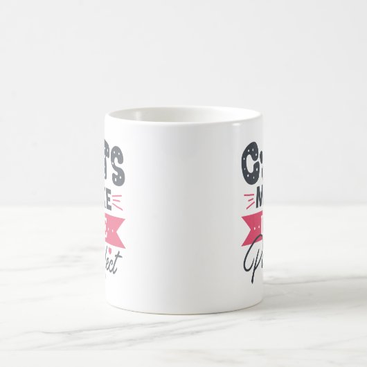 Katten maken het leven vruchtbaar koffiemok (Center)