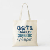 Katten maken het leven vruchtbaar tote bag (Achterkant)