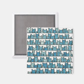 Katten maken me geen blauwe magneet (Voorkant / Achterkant)