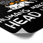 Katten maken me gelukkig mensen grappig kitten bon poster (Hoek)