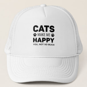 Katten maken me Gelukkig Trucker Pet