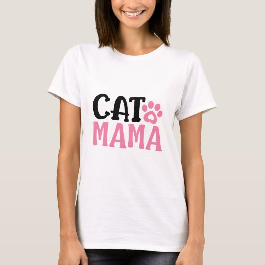 Katten mama t-shirt (Voorkant)