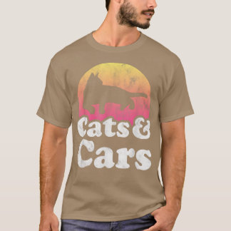 Katten, Mannen en auto's, voor dames T-shirt