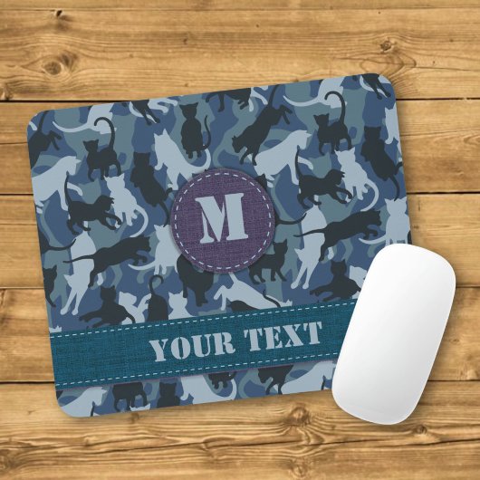 Katten Marine Camouflage Muismat