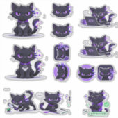 Katten Mascotte Stickers (Voorkant)