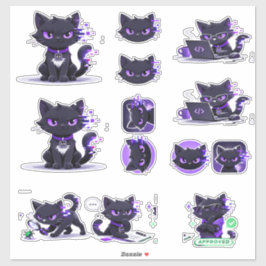 Katten Mascotte Stickers