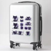 Katten Mascotte Stickers (Koffer)