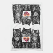 katten: "Meer van je houden" Witte handdoek (Verticaal)