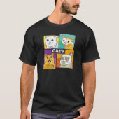 Katten meme emoties van katten schattige kat voor  t-shirt (Voorkant)