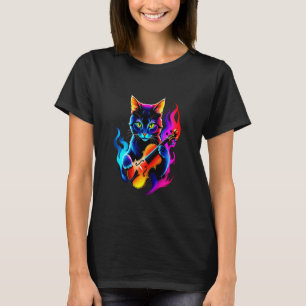 katten meme - Grappige Musicus Violist Kat Speelt T-shirt