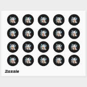 Katten Meme Grappige Soky Halloween Kitten Ronde Sticker (Vel)