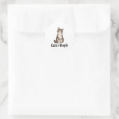 Katten > Mensen Gekte Kat Vrouw Sticker (Tas)