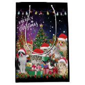 Katten Merry Kerstlight Medium Cadeauzakje (Voorkant)