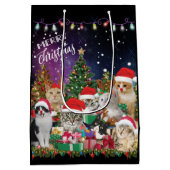 Katten Merry Kerstlight Medium Cadeauzakje (Achterkant)