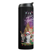 Katten Merry Kerstlight Thermosbeker (Gedraaid links)