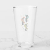 Katten met Boomerangs Retro Drink Glas | (Achterkant)