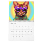 Katten met brillenglazen AI Generated Kalender (Mar 2027)