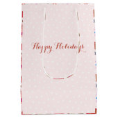 Katten met cadeau baby roze kerst medium cadeauzakje (Achterkant)