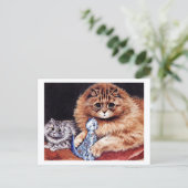 Katten met Chinese dollar Briefkaart (Staand voorkant)