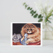 Katten met Chinese dollar Briefkaart (Staand voorkant)