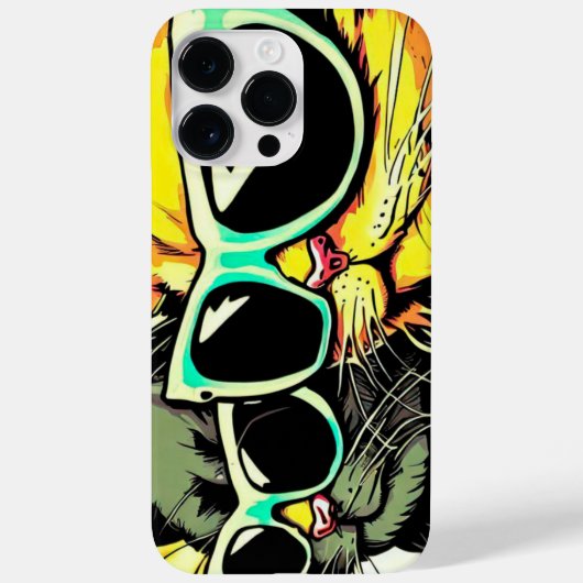 Katten met een bril Case-Mate iPhone case (Achterkant)