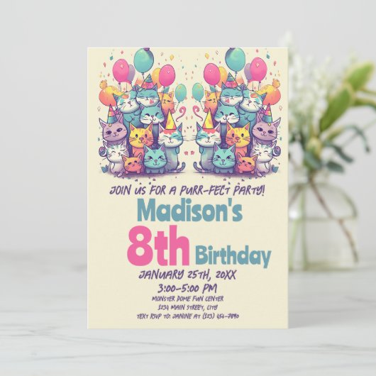 Katten met katten met katten en katten met katten  kaart (Staand voorkant)