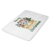 Katten met kerstbrief winterdieren badmat (Gekanteld)