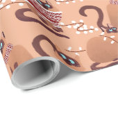 Katten met kerstlampjes cadeaupapier (Rol Hoek)