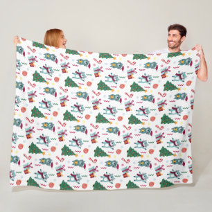 Katten met Kerstmis Fantasiepatroon Fleece Deken