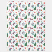 Katten met Kerstmis Fantasiepatroon Fleece Deken (Voorkant)