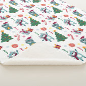 Katten met Kerstmis Fantasiepatroon Sherpa Deken (3/4)