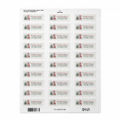 Katten met Kerstmuts Kerstboom Retouradres   Etiket (Full Sheet)