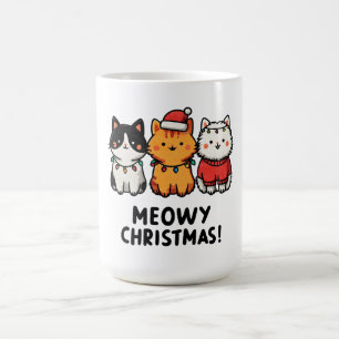 Katten met Kerstmutsen Koffiemok